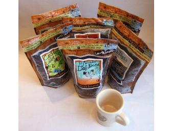 6 Pounds of Larry's Beans Coffee and Cafe Mug