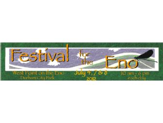 Two 3-day passes to the 2012 Festival for the Eno