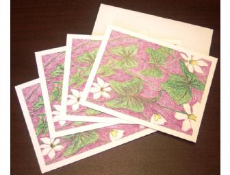 Emily Allen Wildflower Garden Note Cards from Piedmont Land Conservancy