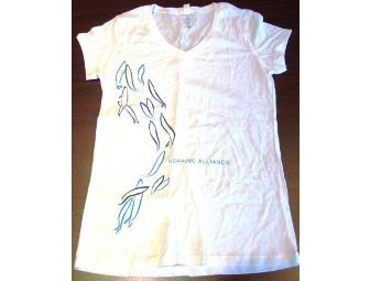 White Herring Alliance V-Neck T-Shirt (Large)