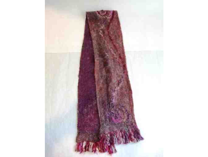 Nuno Felted Purple Passion Scarf
