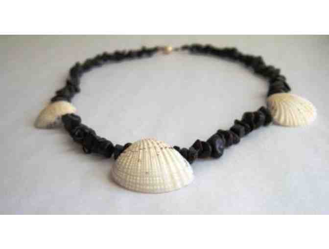 Beaded Clam Shell Necklace