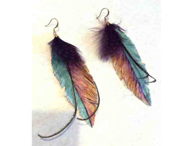 Faux Feather Earrings