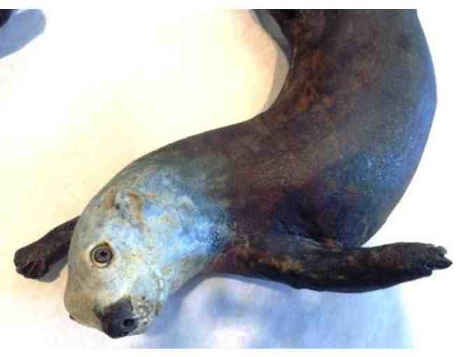 Pair of Ceramic Otters