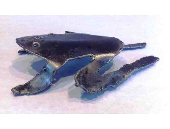 Metal Frog Sculpture