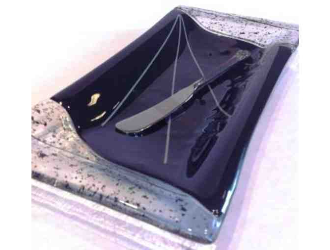 Glass Serving Tray (Black)