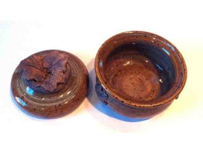 Oak Leaf Lidded Jar