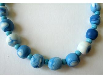 Blue Pebble Necklace