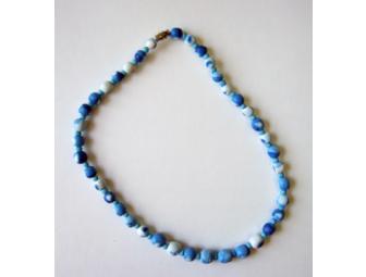 Blue Pebble Necklace