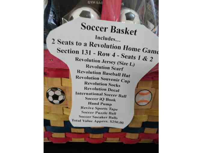 New England Revolution soccer tickets and soccer basket