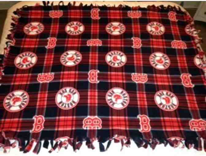 Red Sox Patterned Fleece Blanket