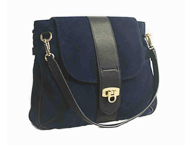 Leather and Suede Shoulder Bag - Photo 1