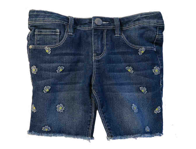 Blue Spice - Girl's Embroidered Denim Shorts size 10 (Denim #10) - Photo 1