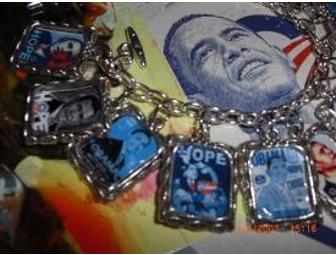 Obama Photo Charm Bracelet