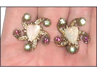 Antique Edwardian Suffragette Earrings