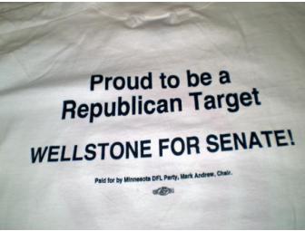 Proud to be a Republican Target - Wellstone for Senate T-Shirt