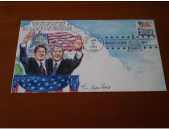 Handpainted Clinton/Gore '93 Inauguration Day Cover