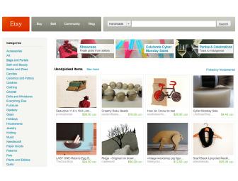 $75 Gift Certificate to Etsy.com