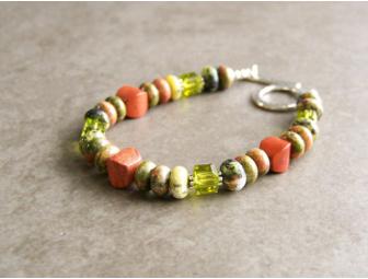 Stone & Sterling Chili Pepper Bracelet & Earrings