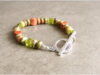 Stone & Sterling Chili Pepper Bracelet & Earrings