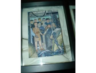 Framed Photos of Diego Rivera's Mural 'Detriot Industry'
