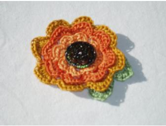 Crocheted Brooch