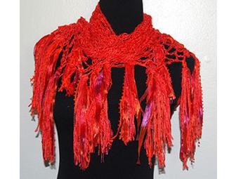 Great Orange Satan Handmade Silk Scarf