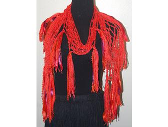 Great Orange Satan Handmade Silk Scarf