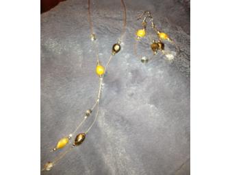 Beaded Earrings & Necklace Set