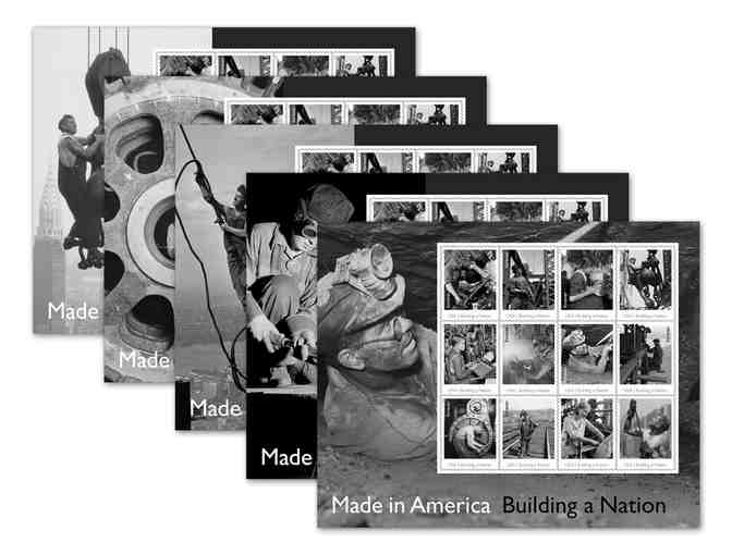 Framed 'Made in America: Building a Nation' Press Sheet