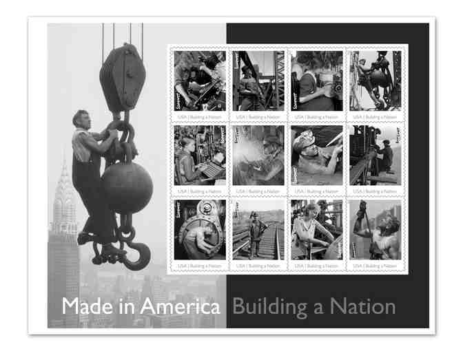 Framed 'Made in America: Building a Nation' Press Sheet