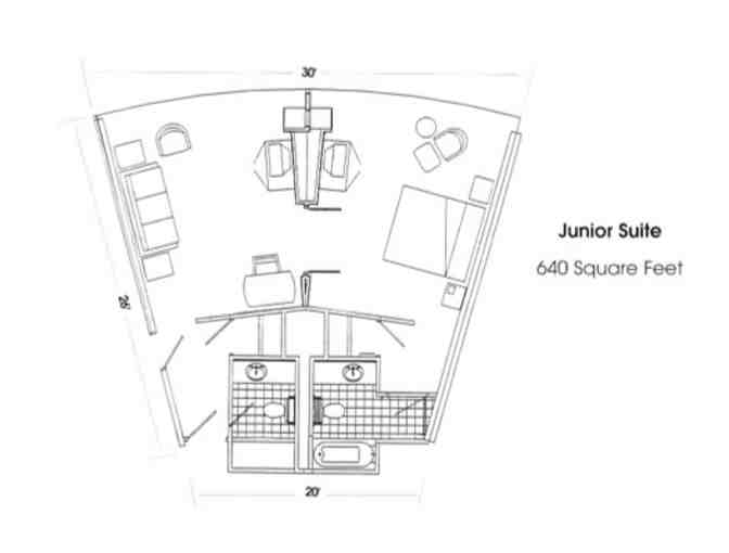 Junior Suite at the Marriott Renaissance Center for 9 Days at NN14