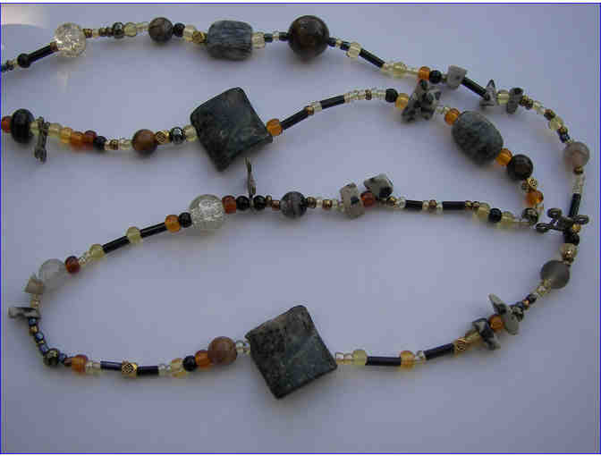 Jasper & Agate Necklace & Earrings