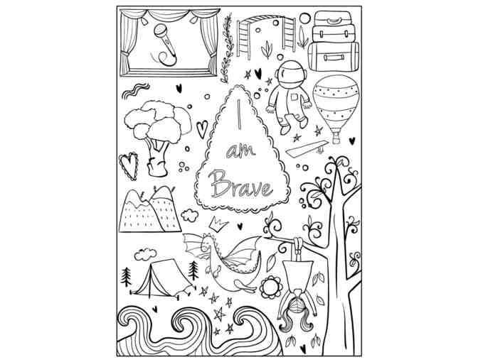 I Am Confident, Brave & Beautiful: A Coloring Book