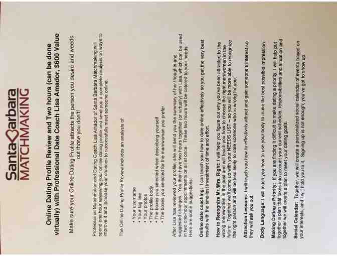 Online Dating Profile Review - Two Hours Coaching