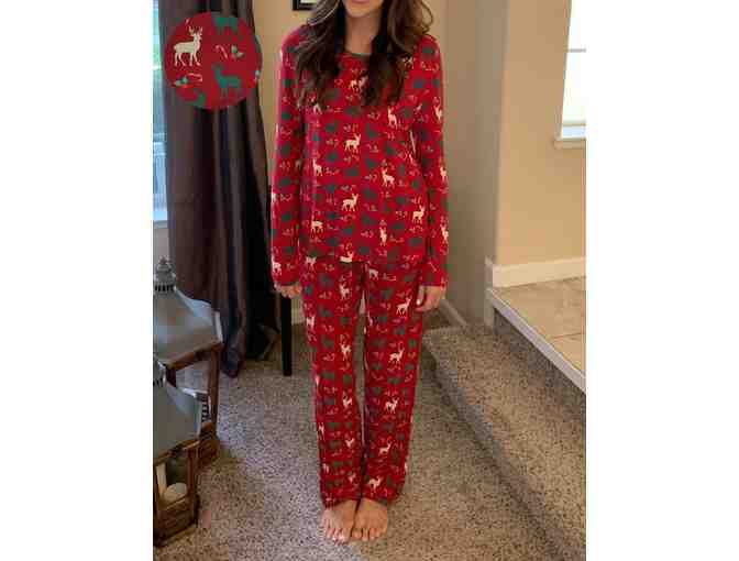 Free Birdees Family Holiday Matching Pajama Set - Reindeers