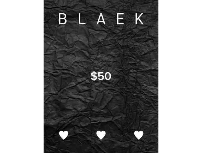 BLAEK Store $50 Gift Card - Photo 1