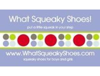 What Squeaky Shoes: Three Pairs of Boys Shoes
