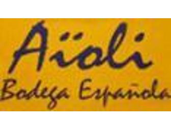 Aioli Bodega Espanola Restaurants & Wines: Dinner for Two