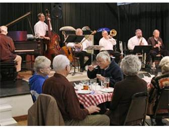 Four tickets to the Chowder & Jazz event at Gualala Arts, Mendocino Coast, California.