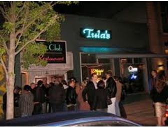 Tula's Restaurant & Jazz Club - $100 gift certificate