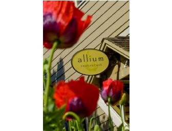 Allium Restaurant Certificate - Orcas Island