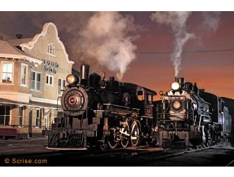 Chocolate Train on the Nevada Northern Railway in Ely, NV: Family 4 Pack
