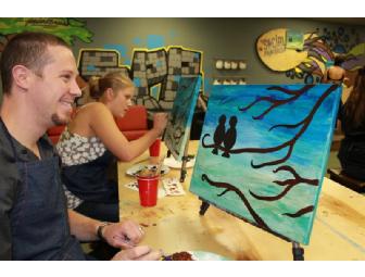 Social Paintbrush: Painting Class for 4!
