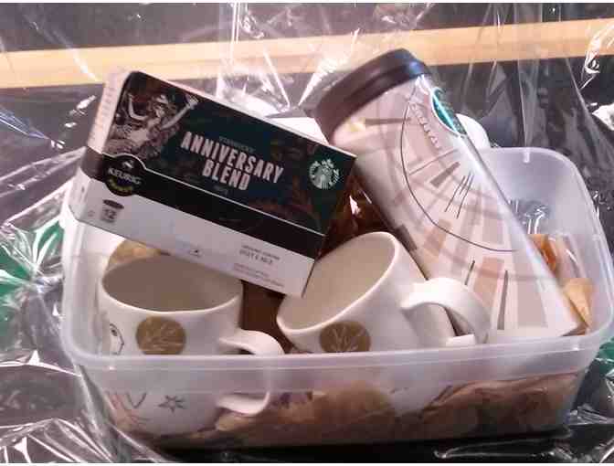 Starbucks Gift Basket - 2 Mugs, a Tumbler, a 12-pack of Anniversary Blend K-Cups