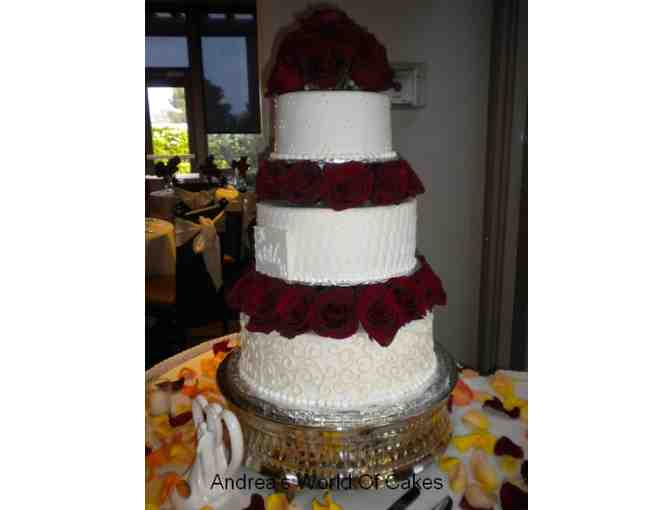 Andrea's World of Cakes: Three-Tier Wedding Cake
