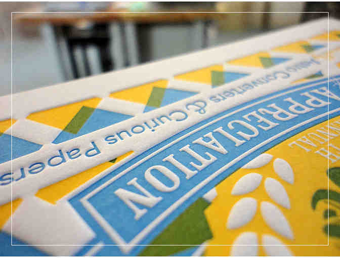 Letterpress Business Cards printed by Somersault Letterpress