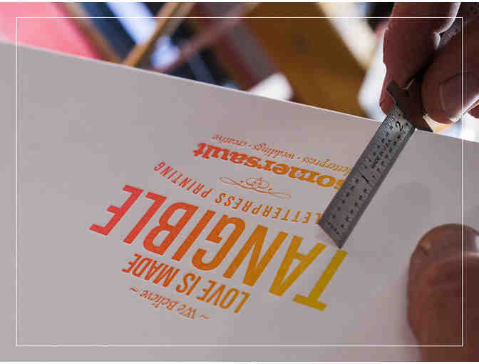 Letterpress Business Cards printed by Somersault Letterpress