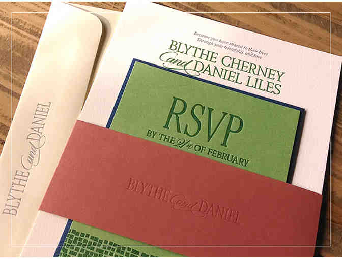 Letterpress Wedding Suite printed by Somersault Letterpress