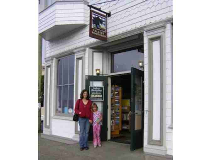 Gallery Bookshop in Mendocino: A Cloth Book Bag Filled With Selected Books
